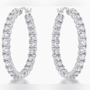 Elegant Silver Hoop Earrings